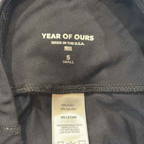 Year Of Ours Basic Black High Waist Leggings sz S - Picture 6 of 7